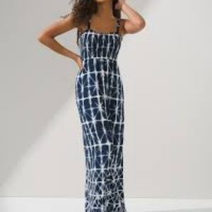 Soma smocked strapless maxi dress tie dye medium